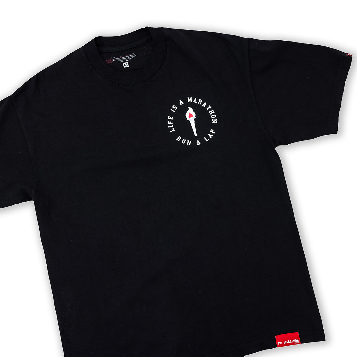 Victory Torch T-Shirt - Black - Front Detail