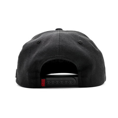 Slauson (Block Logo) Limited Edition Snapback - Black/Grey - Back