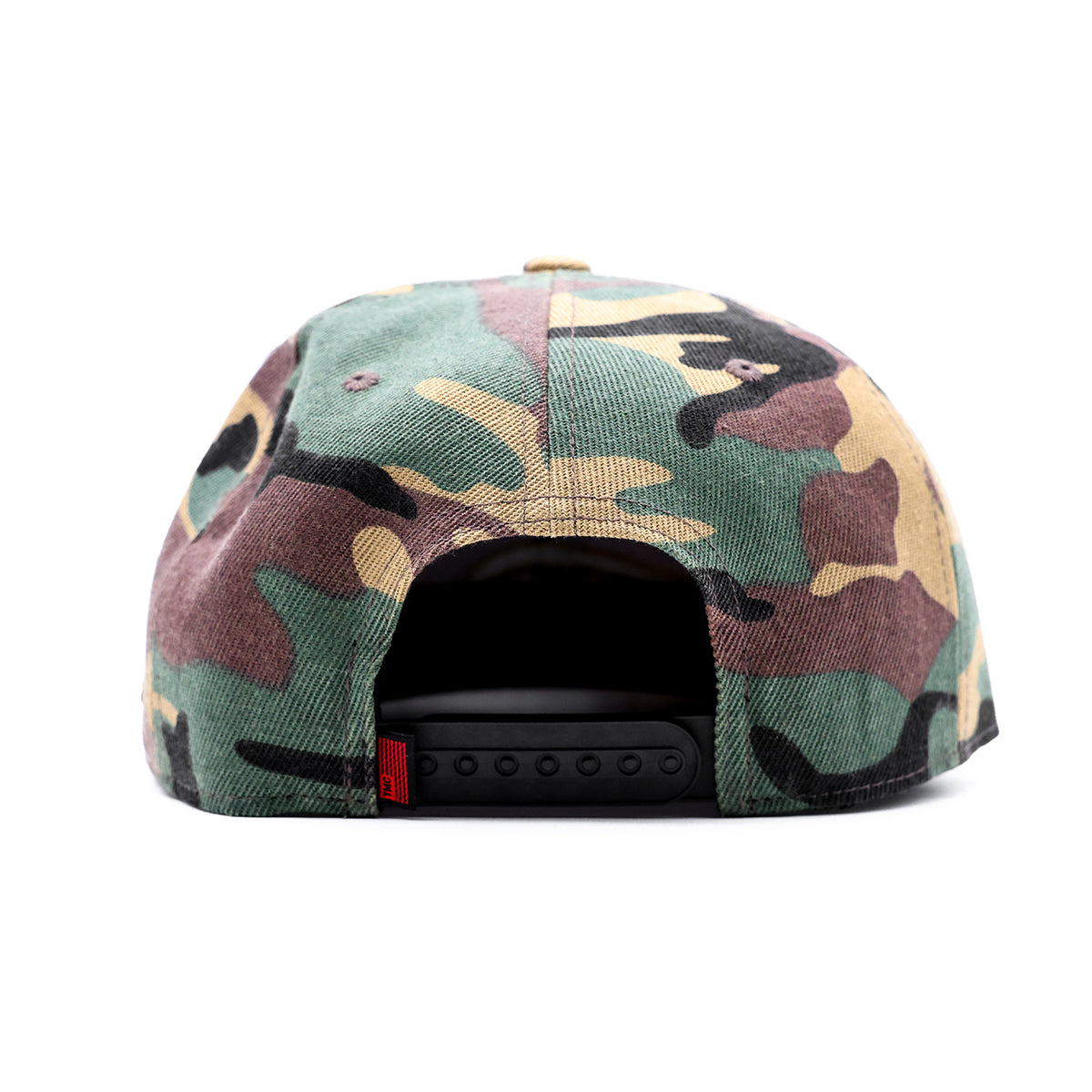 Crenshaw Limited Edition Snapback - Camo/Red - Back