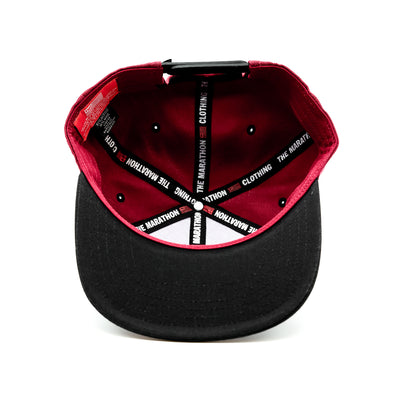 Crenshaw Limited Edition Snapback - Burgundy/Black [Two-Tone] - Interior