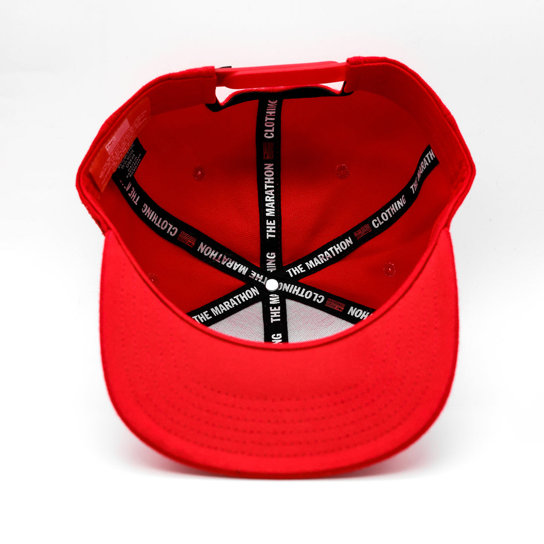Crenshaw Limited Edition Snapback - Red/Charcoal – The Marathon
