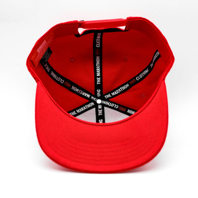 TMC Flag Patch Limited Edition Snapback - Red/Red/White - Interior