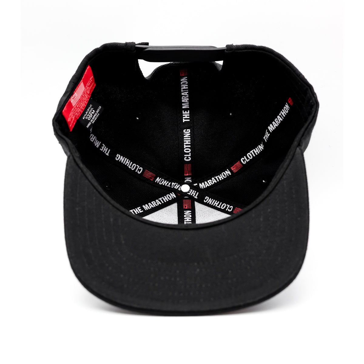 Big M Logo Limited Edition Snapback - Black/Red - Interior