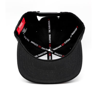 Big M Logo Limited Edition Snapback - Black/Red - Interior