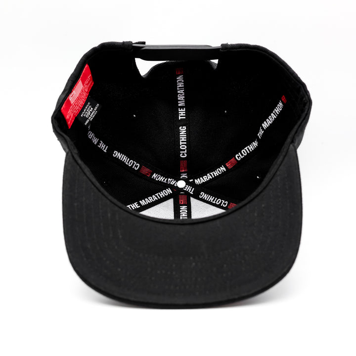 TMC Limited Edition Snapback - Black/White – The Marathon Clothing