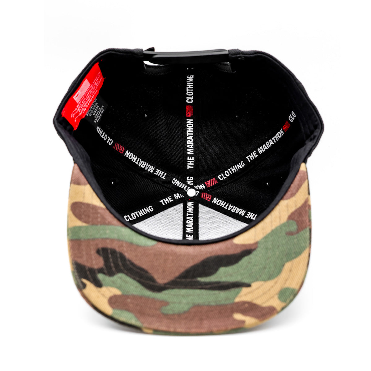 Crenshaw Limited Edition Snapback - Black/Black/Camo - Interior