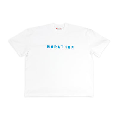 Marathon Ultra Oversized T-Shirt “Summer Day” - Blue Breeze - Front