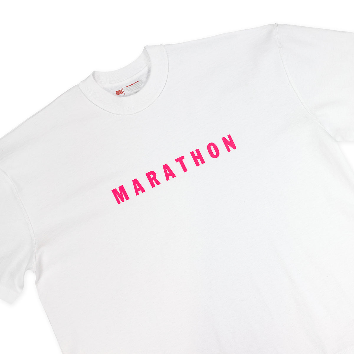 Marathon Ultra Oversized T-Shirt “Summer Day” - Hyper Pink - Detail