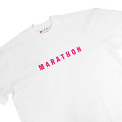 Marathon Ultra Oversized T-Shirt “Summer Day” - Hyper Pink - Detail