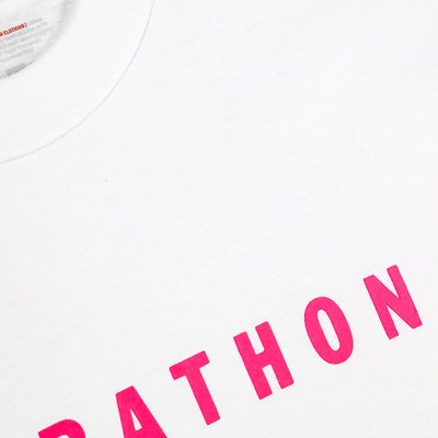 Marathon Ultra Oversized T-Shirt “Summer Day” - Hyper Pink - Graphic Detail