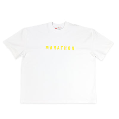 Marathon Ultra Oversized T-Shirt “Summer Day” - Lemon - Front