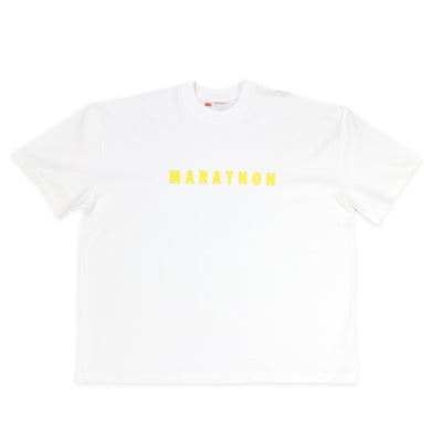 Marathon Ultra Oversized T-Shirt “Summer Day” - Lemon - Front