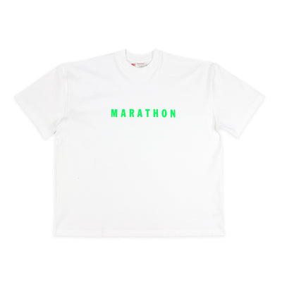 Marathon Ultra Oversized T-Shirt “Summer Day” - Lime - Front