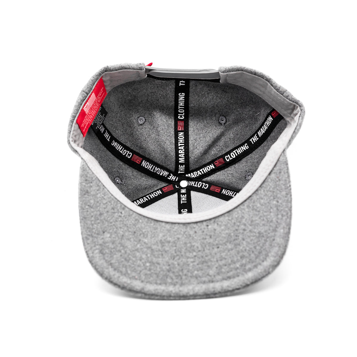 TMC Flag Limited Edition Snapback - Heather Grey Wool - Interior