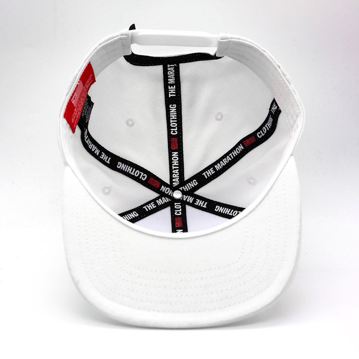 Marathon Block Flag Limited Edition Snapback - White/Red – The