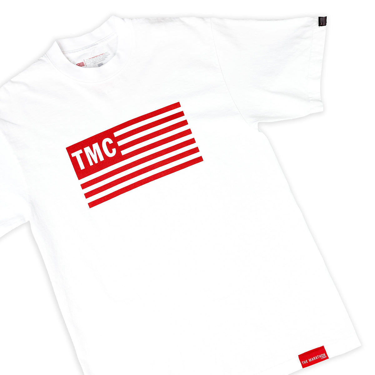 Limited Edition TMC Flag T-Shirt - White/Red - Detail