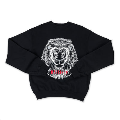 The Marathon Clothing Respect Lion Crew - Black - Front