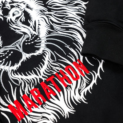 The Marathon Clothing Respect Lion Crew - Black - Detail