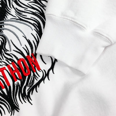 The Marathon Clothing Respect Lion Crew - White - Cuff