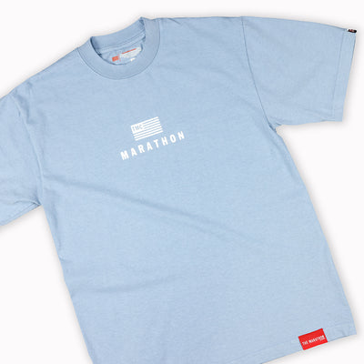 Modern Stack T-Shirt - Light Blue/White - Detail 1
