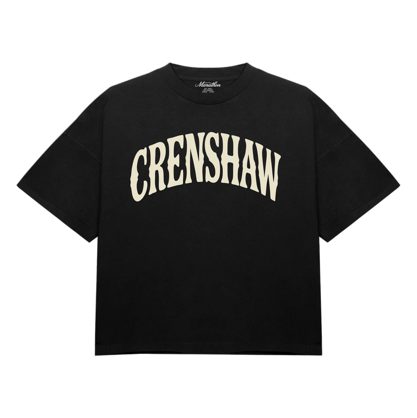 Crenshaw Vintage Arch T-Shirt - Black