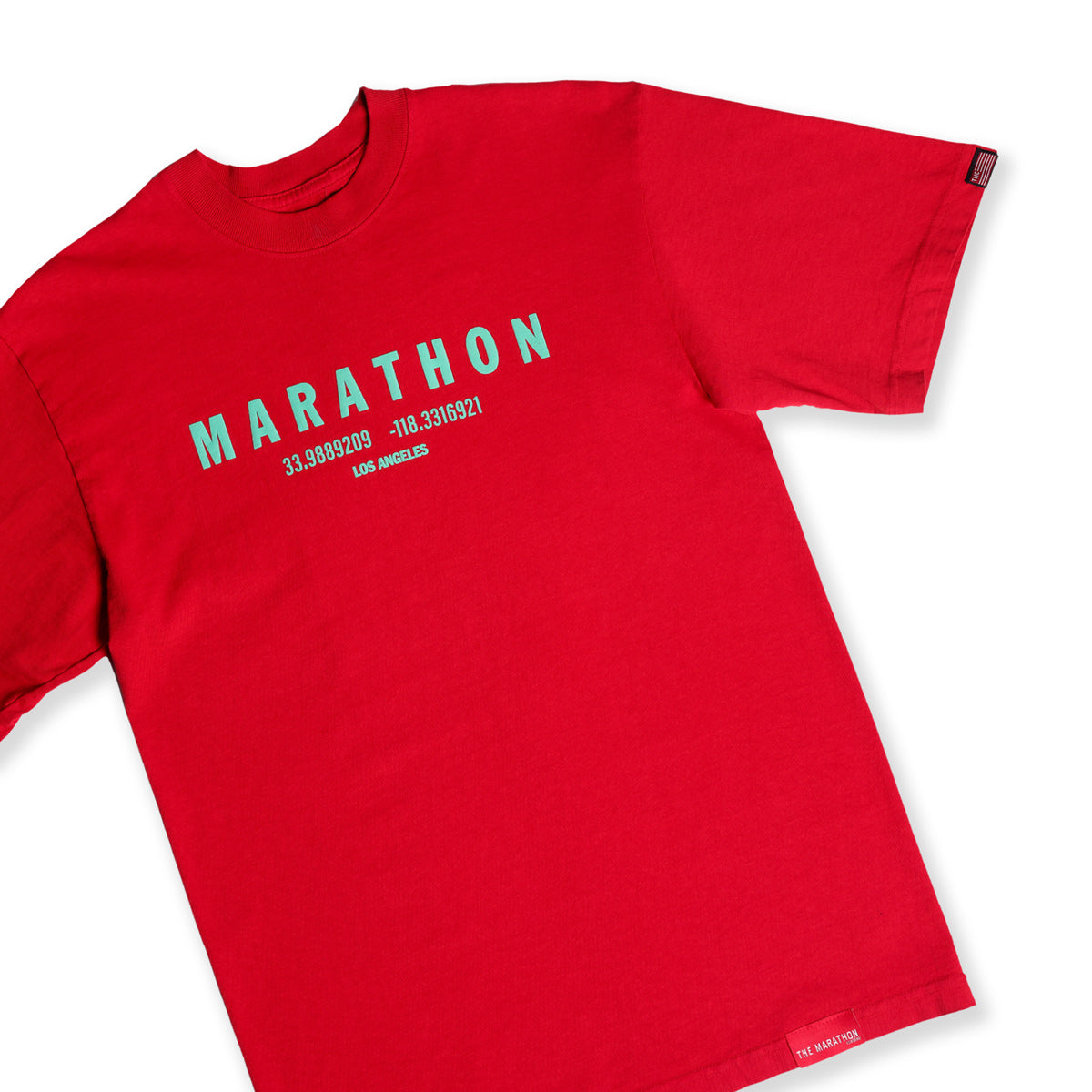 Marathon Foundation “Christmas Collection” T-Shirt - Red/Jade Green
