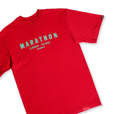 Marathon Foundation “Christmas Collection” T-Shirt - Red/Jade Green