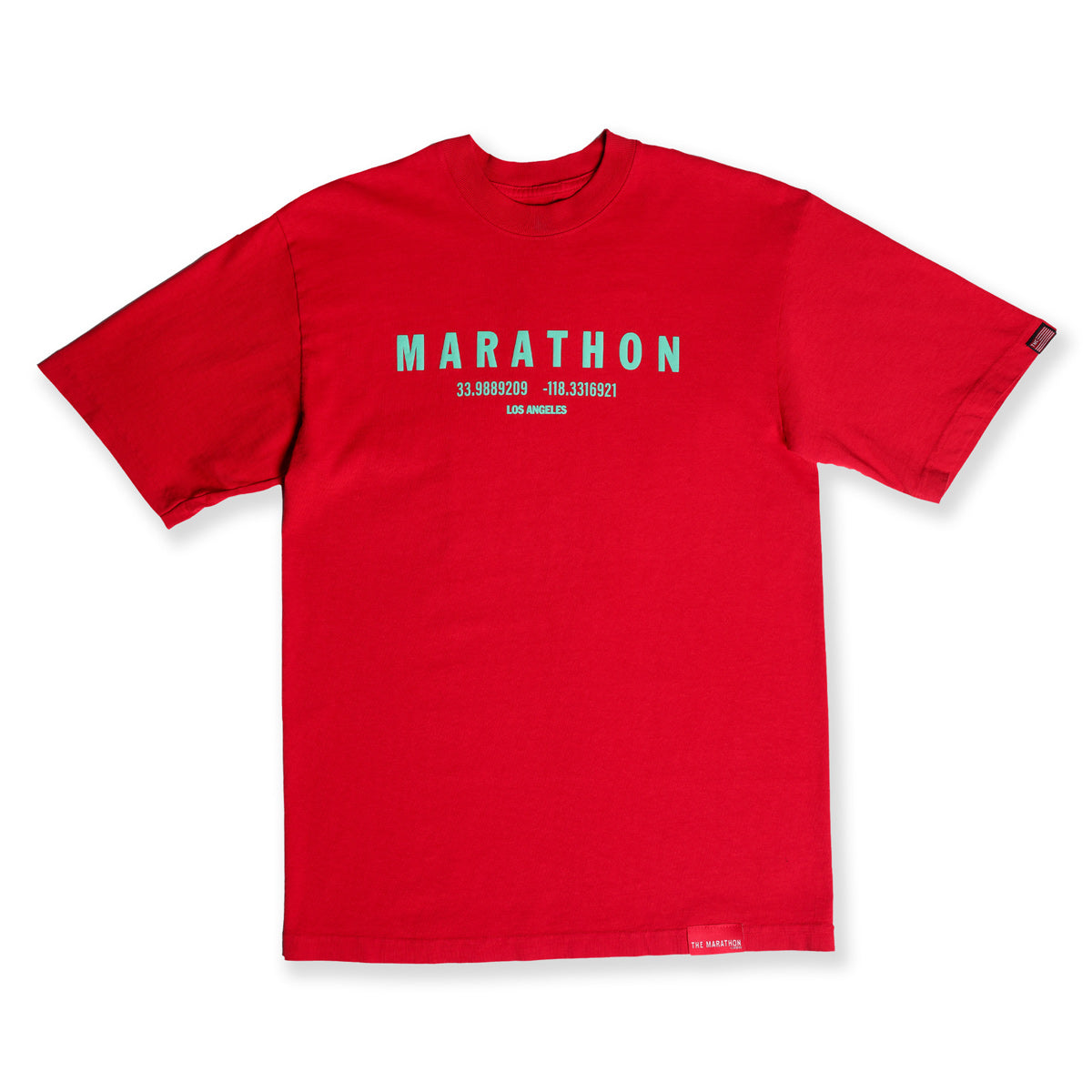Marathon Foundation “Christmas Collection” T-Shirt - Red/Jade Green
