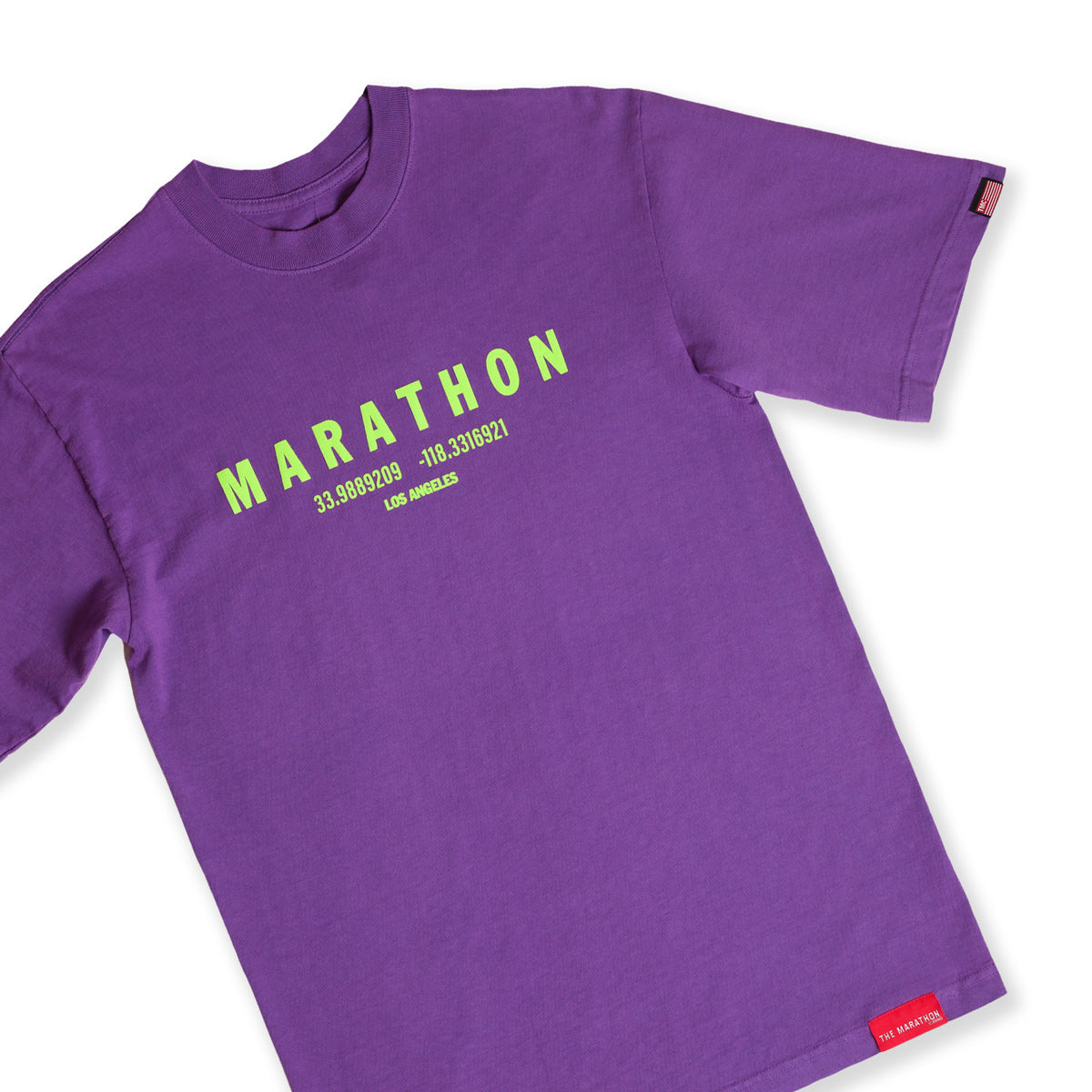 Marathon Foundation “Christmas Collection” T-Shirt - Bright Violet/Grinch Green