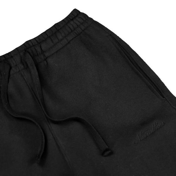 Marathon Classic Script Relaxed Sweats - Black - Detail