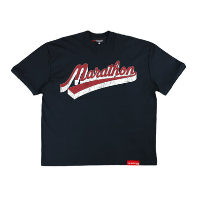 Collegiate Script T-Shirt - Black/White