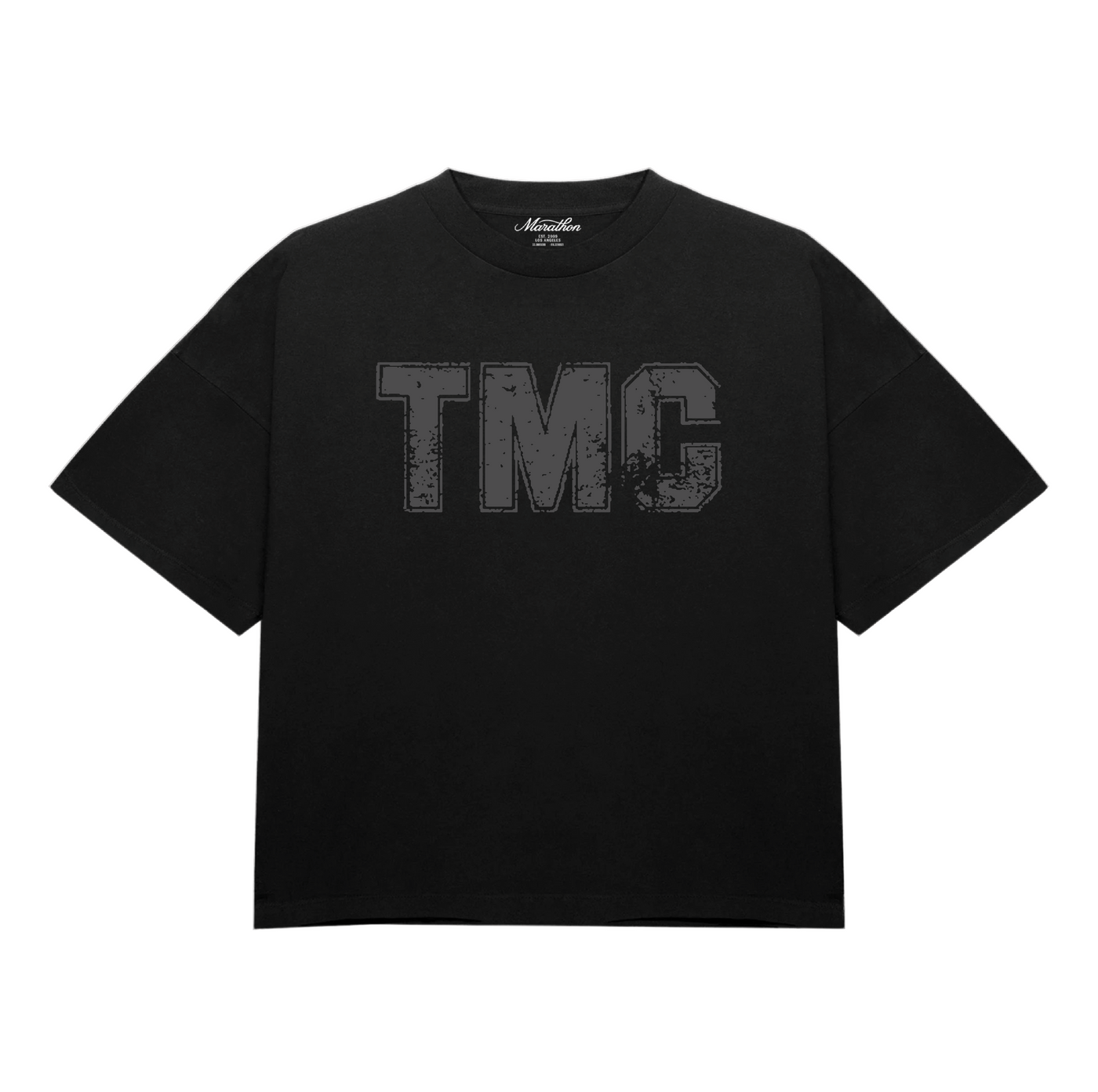 TMC Collegiate Distressed T-Shirt - Black
