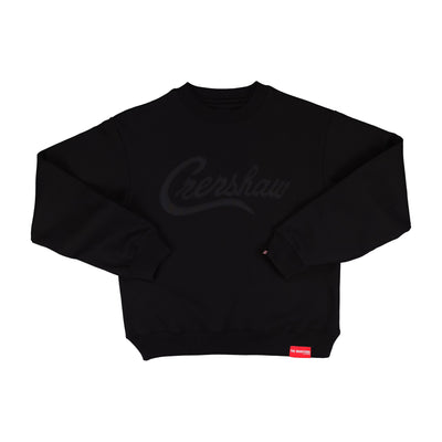 Crenshaw Crewneck - Black/Black - Front