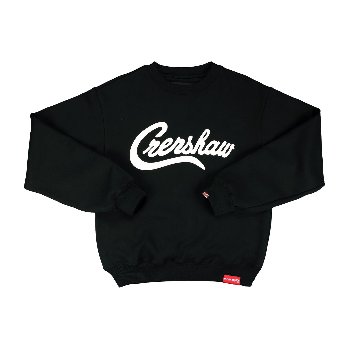 Crenshaw Crewneck - Black/White - Front