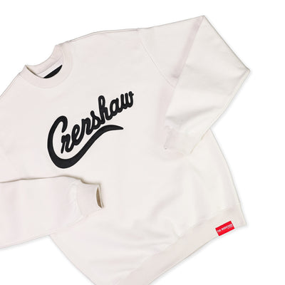 Limited Edition Ultra Crenshaw Crewneck - Bone/Black - Detail 1Limited Edition Ultra Crenshaw Crewneck - Bone/Black - Detail 1