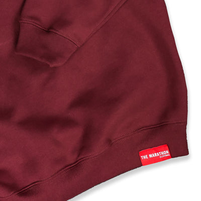 Limited Edition Ultra Crenshaw Crewneck - Burgundy/White - Detail 2