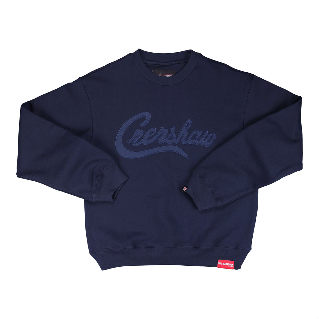 Supreme Marathon Crewneck Navy Sサイズ スウェット パーカー 紺色 