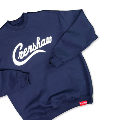 Limited Edition Ultra Crenshaw Crewneck - Navy/White - Detail 1