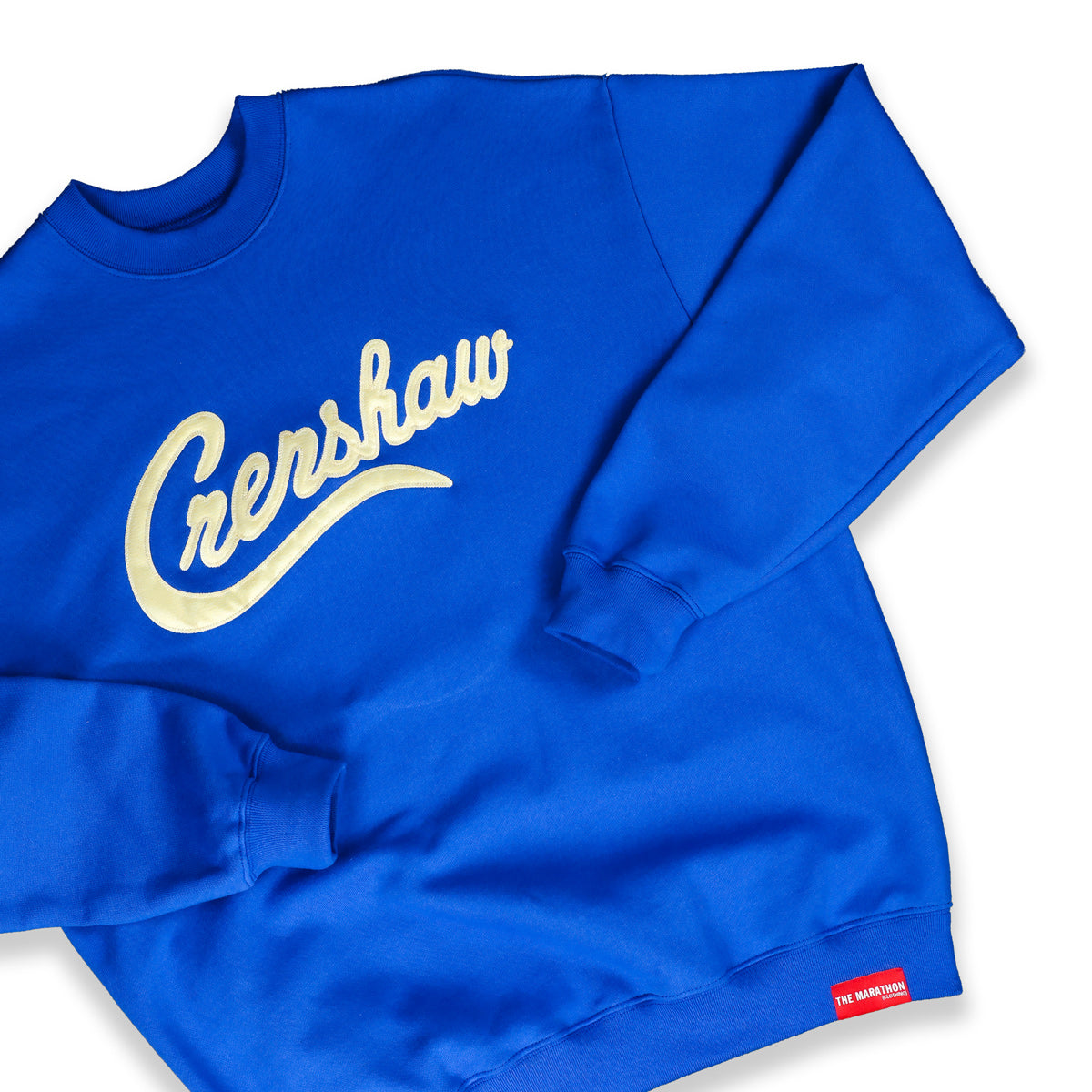 Limited Edition Ultra Crenshaw Crewneck - Royal/Creme - Detail 1