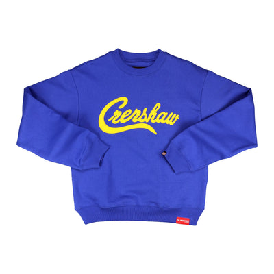 Crenshaw Crewneck - Royal Blue/Gold - Front