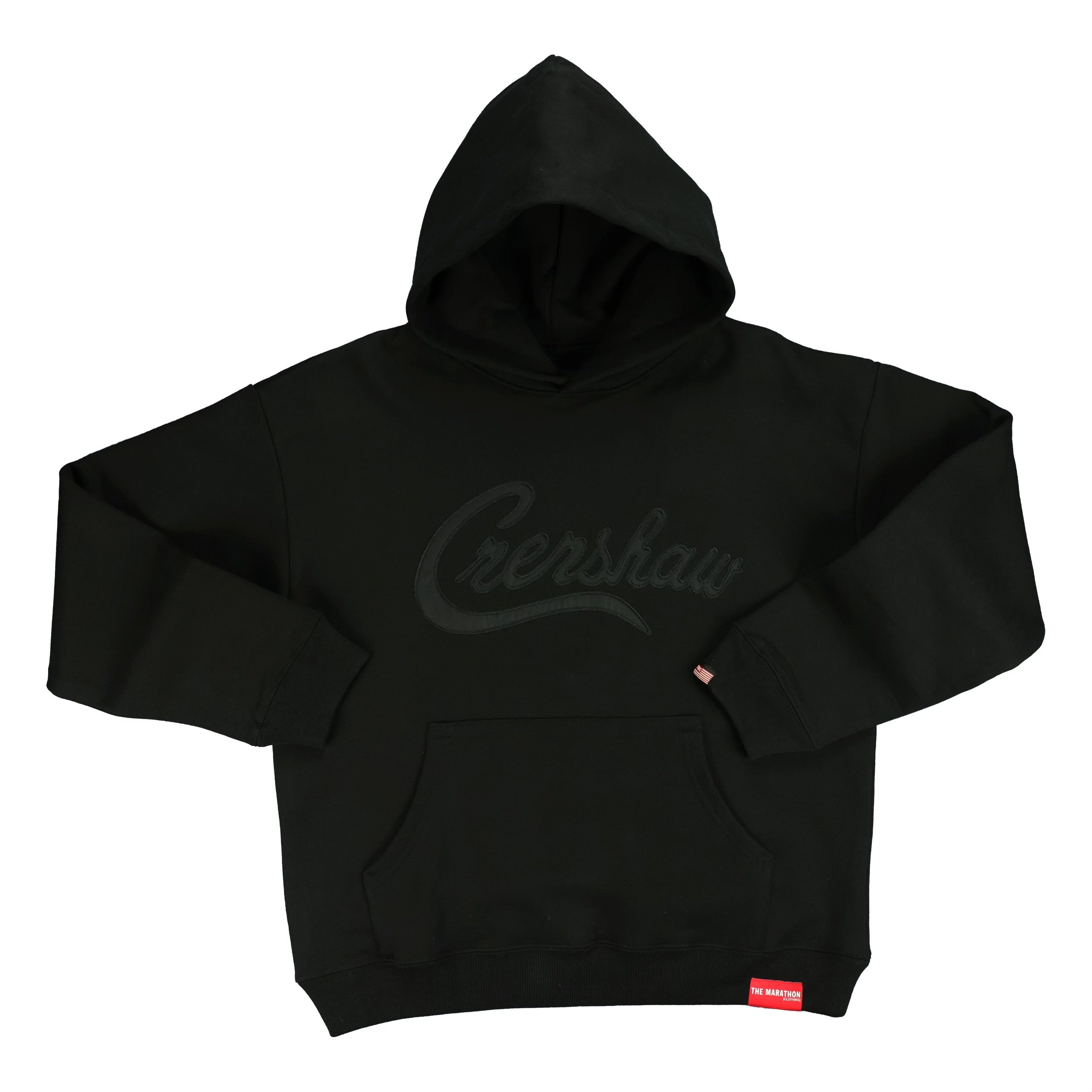 Crenshaw Hoodie - Black/Black – The Marathon Clothing