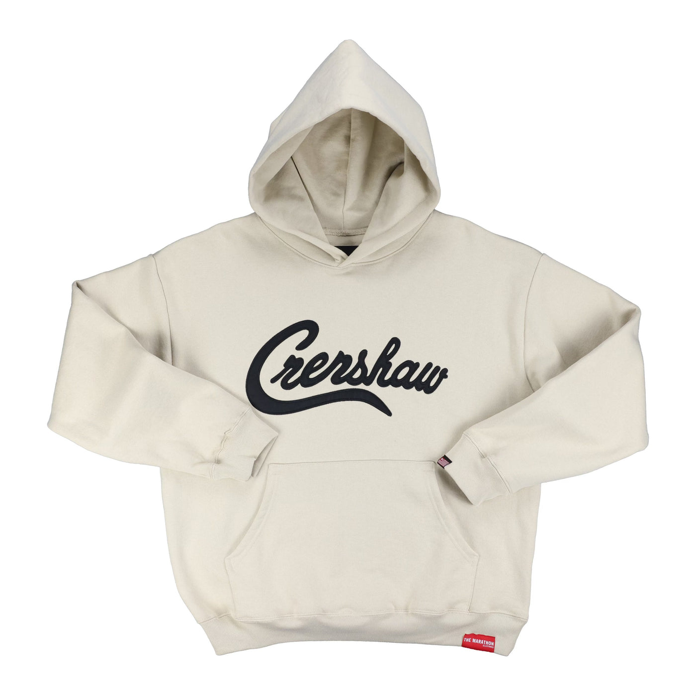 Crenshaw Hoodie - Bone/Black - Front