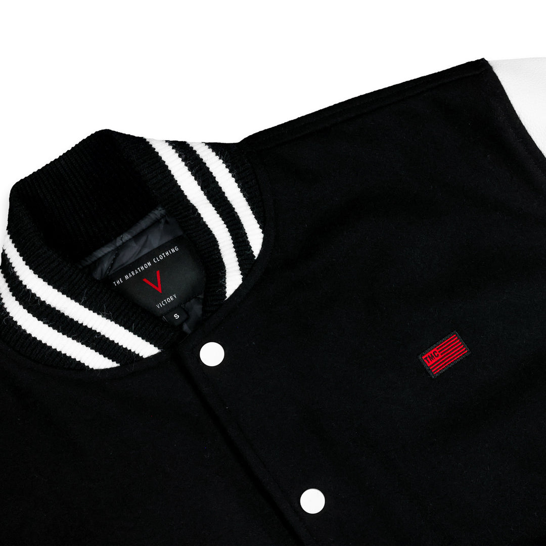 Victory Crenshaw Letterman Jacket - Black (NFT Holder Access