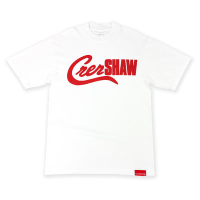 Crenshaw Mashup T-shirt - White/Red - Front