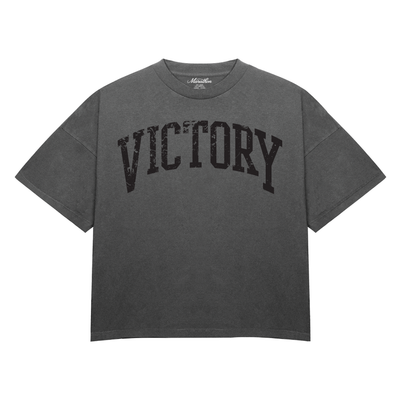 Vintage Distressed Victory T-Shirt - Grey