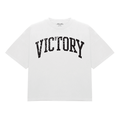 Vintage Distressed Victory T-Shirt - White