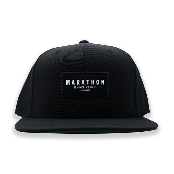 Marathon Foundation Patch Snapback - Black – The Marathon Clothing