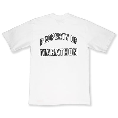 Marathon Globally Respected T-Shirt - White/Black - Back