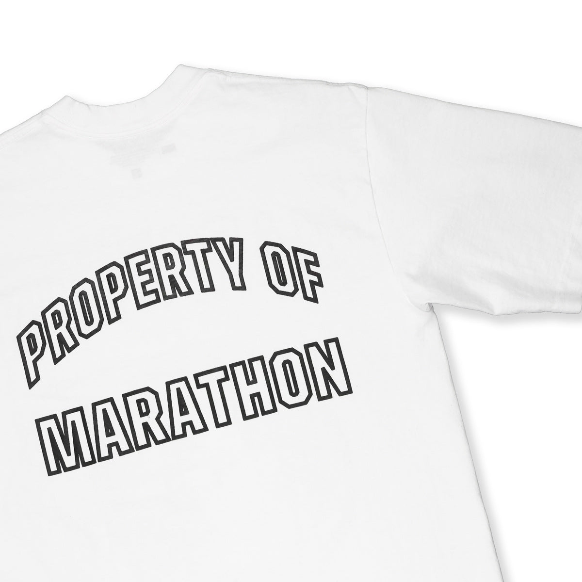 Marathon Globally Respected T-Shirt - White/Black - Back Detail