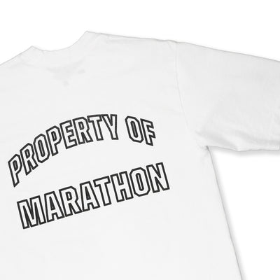 Marathon Globally Respected T-Shirt - White/Black - Back Detail